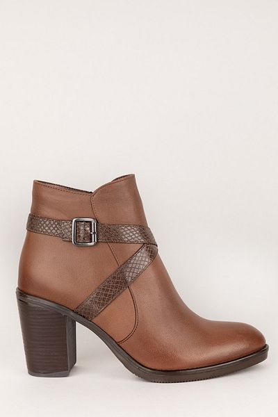 Elile Shoes Γυναικείες χειμερινές μπότες από γνήσιο δέρμα βιζόν με αντιολισθητική σόλα