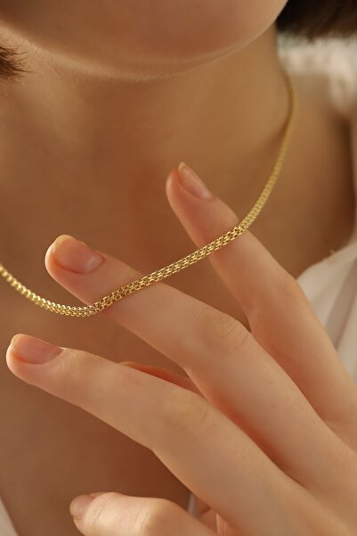 MİLET KUYUMCULUK 14 Ayar Altın Bısmark Zincir Kolye