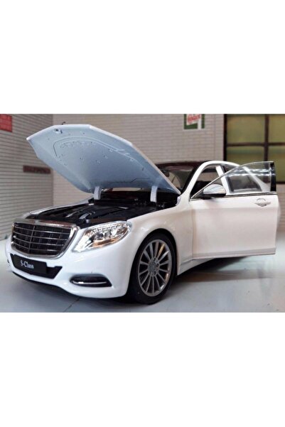 WELLY 1/24 Ölçek Mercedes-benz S Class Model Araba Beyaz