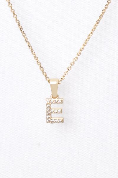 Sortie Aksesuar Kadın  Zirkon Harf Kolye 001 E