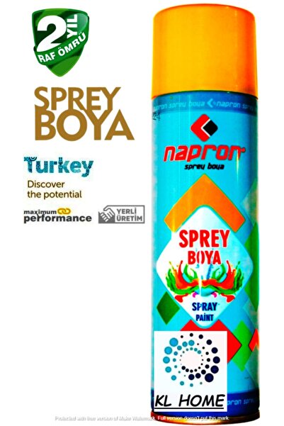Napron Sarı Renk Sprey Boya 200ml Tam Dolu Paranızın Karşılığı Kl Home