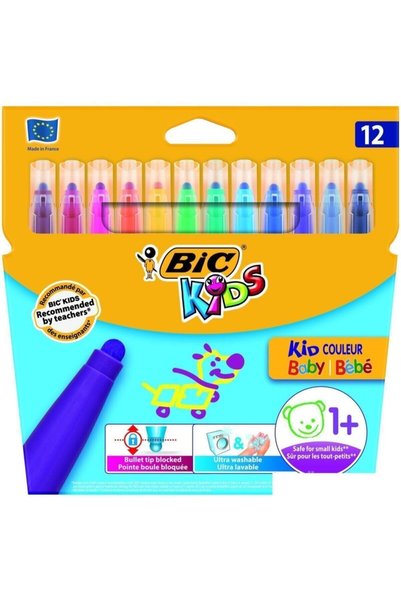 Bic قلم لباد للأطفال 12 لونًا902080