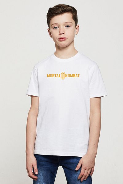 QIVI Tricou alb unisex pentru copii