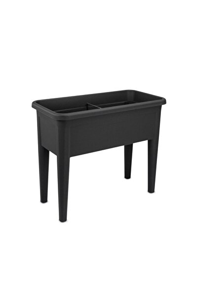 SERİNOVA Ab01 3lü Ayaklı Bahçe Saksısı 60 Litre Antrasit