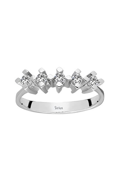 Sirius Pırlanta F Renk 0,20 Karat Pırlanta 5 Taş Yüzük