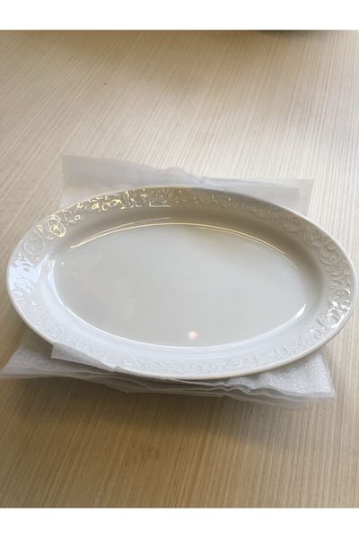 Güral Porselen Güral Spring Branch 25cm Boat Plate Set of 3
