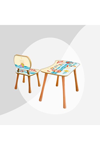 Popcorn Kids Apple Yaz Sandalyeli Aktivite Masa Seti (2-5 YAŞ)