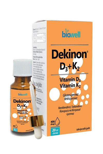 Biowell Dekinon Vitamin D3 + K2 400 Drops 20 ml