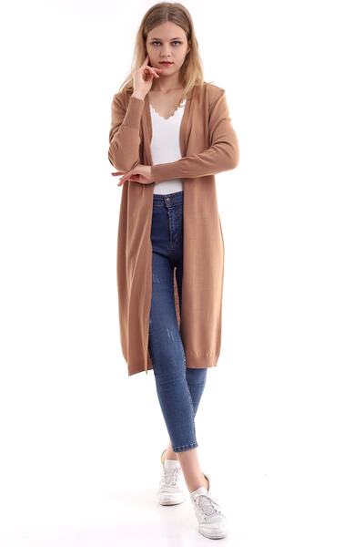 Matte Fine Woven Soft Texture, V-neck, Long Knitwear Cardigan