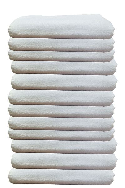 Elmira Textile Συσκευασία 12 Αθλητικές πετσέτες κομμωτηρίου με μικροΐνες ανθεκτικές στη βαφή χεριών και προσώπου 50x90
