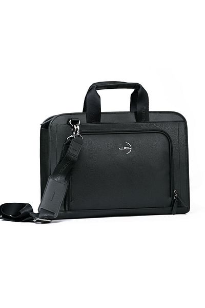 Deri Company Мъжка чанта тип куфарче с десен, черна (6622s) 116018