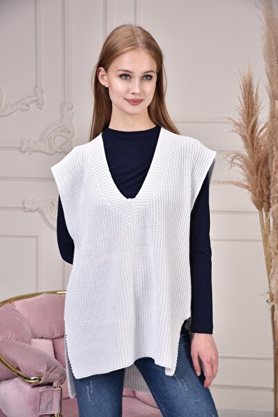 ananas trıko Жіночий светр з розрізом збоку