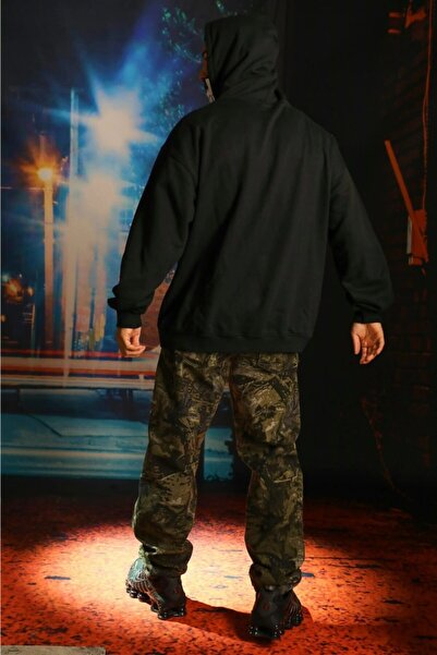 Relax family xf Ανδρικό φούτερ με κουκούλα Officiall46 Μαύρο