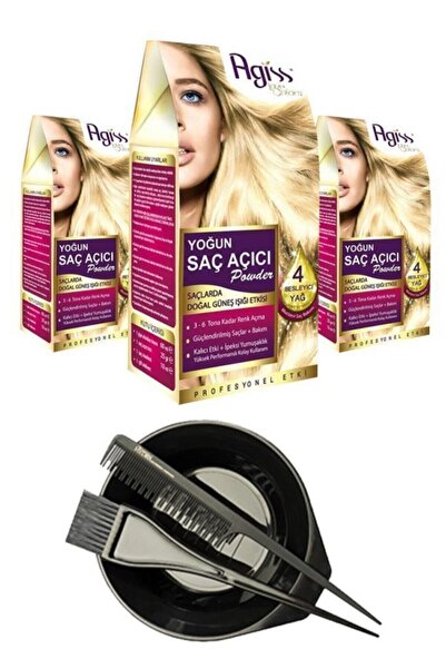 AGISS Powder Saç Açıcı 3'lü Ve Boyama Seti