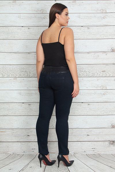 Şans Plus Size Pants - Navy blue - Relaxed