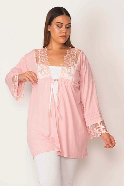 Şans Bademantel - Rosa - Regular