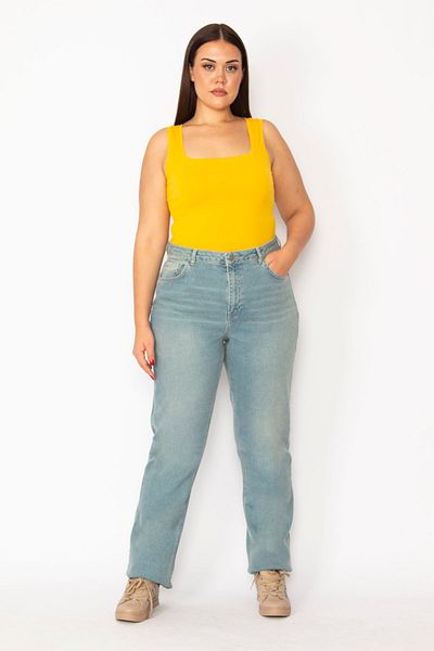 Şans Pantaloni de blugi cu 5 buzunare, albastru, mărime mare, 65n29166