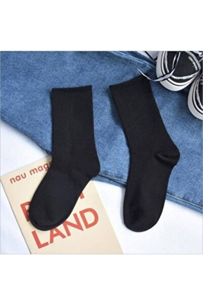 Atacık Çorap 3 أزواج من جوارب التنس السوداء العادية للجنسين