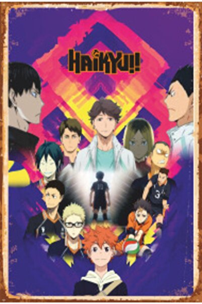 Haikyu Anime Retro Wood Poster 733