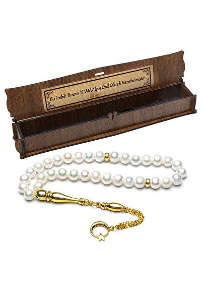 OTTOTESBİH Erkek Hediyelik Tesbih & Ayyıldızlı Inci Tesbih & Doğal Inci Tesbih