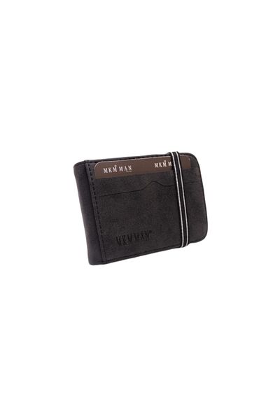 MKM MAN Nubuck Card Holder & Wallet Side Model with Elastic