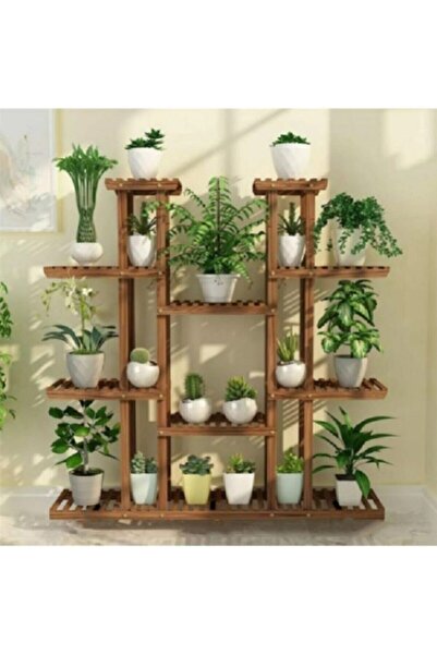 DEMBEY AHŞAP ATÖLYE Ahşap Çiçeklik Kitaplık Saksılık Balkon Bahçe Standı