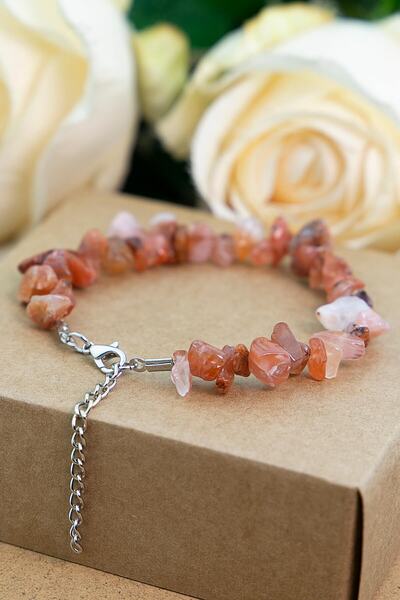 ByKolyeucum Akik Taşı Kırık Doğal Taş Bileklik - Klcbl0122