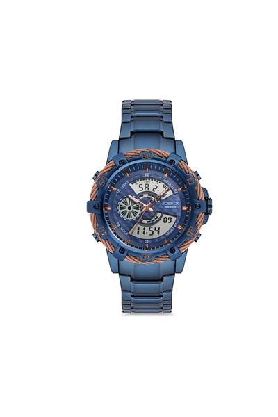 Joefox Steel Men's Wristwatch Digital And Analog Waterproof