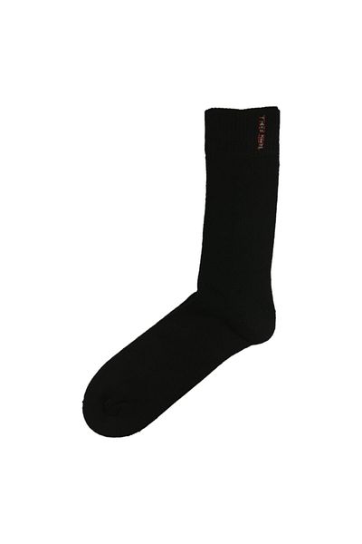 Doliche 2-Piece Patented Silver Thread Men's Thermal Bamboo Black Socks