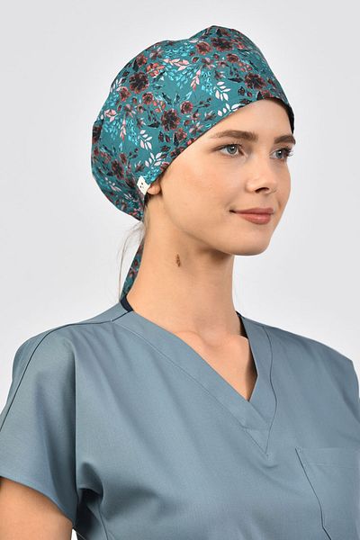 Owlet Medikal Tiny Leaves Surgical Bonnet