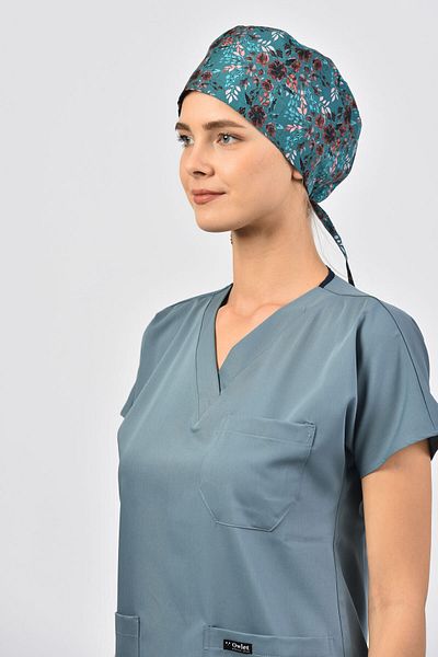 Owlet Medikal Tiny Leaves Surgical Bonnet