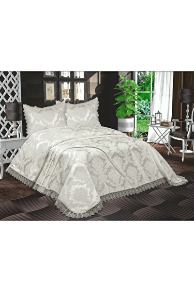 Prestij Double 3 Piece Chenille Pique Bedspread