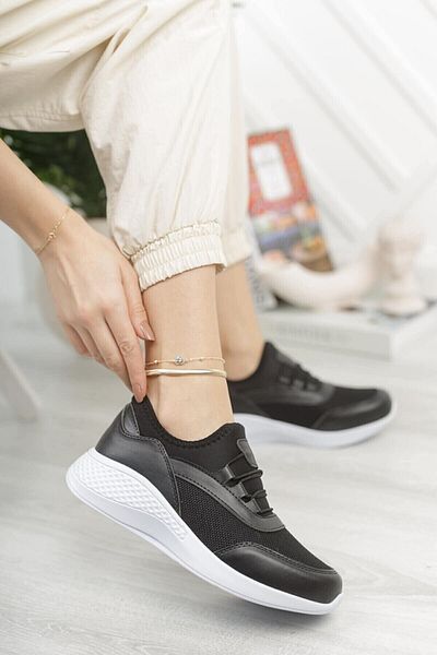 Bitmedeniste Pantofi sport alb negru pentru femei