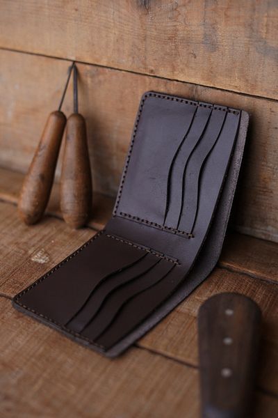 New Coast Leather 1900's Мъжки портфейл от естествена кожа, ръчна изработка