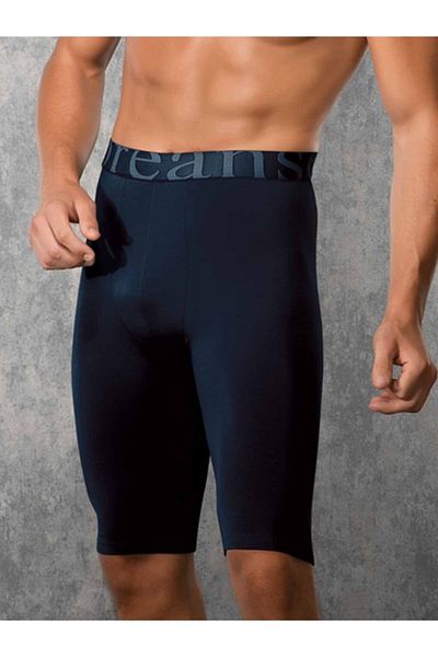 Doreanse Ανδρικό μπόξερ με μακρύ πόδι Navy Blue Modal