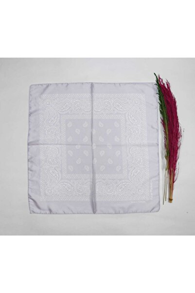 Fular Marketi Εθνοτικό σχέδιο - Μπαντάνα από μετάξι ρεγιόν - Απαλό λιλά