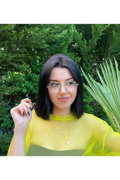 Patricio Silver Framed Oval Accessory Glasses