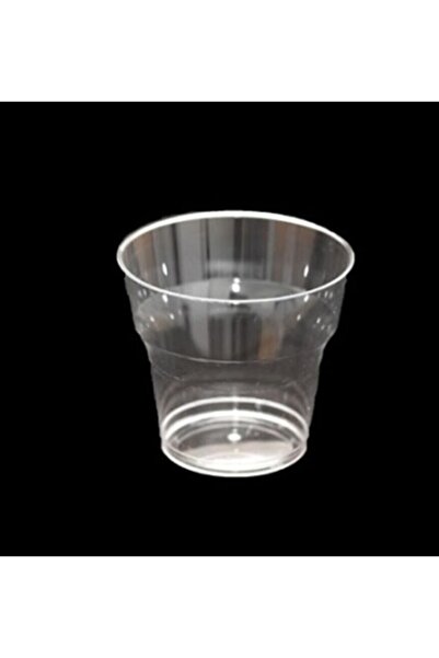 ema 25 Li Şeffaf Kristal Mika Sert Plastik Bardak 180cc