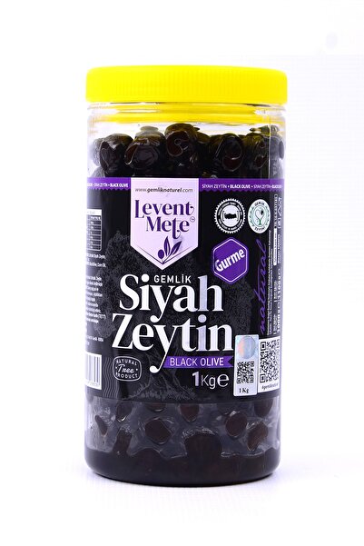 Gurme Siyah Gemlik Zeytin 1 Kg