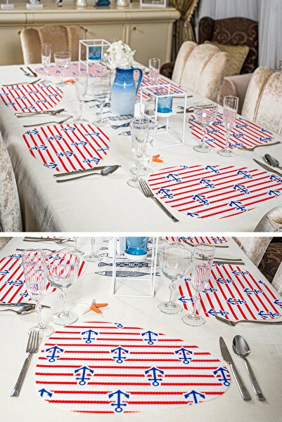 Hayveys home 6 Pieces Nautical Themed Placemat Set