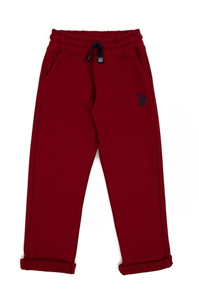 U.S. Polo Assn. Червени плетени панталони за момче