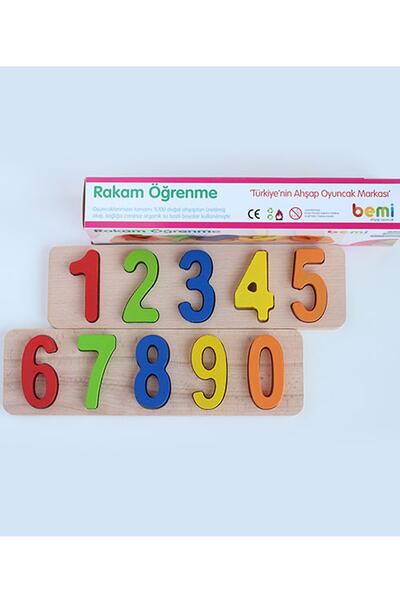 Bemi Ahşap Oyuncak Bemi Wooden Number Learning Set 1116