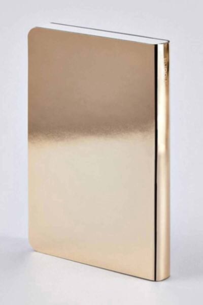 NUUNA Gray Dotted Notebook Shiny Starlet Gold (a6 Premium Paper - 176 Pages)