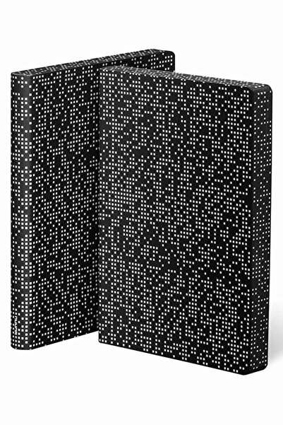 NUUNA دفتر ملاحظات منقط باللون الرمادي (ورق مميز مقاس A5 - 256 صفحة)