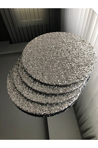 lovelyhome35 4 Lü Gümüş Pul Payet Supla-pul Payet Amerikan Servis