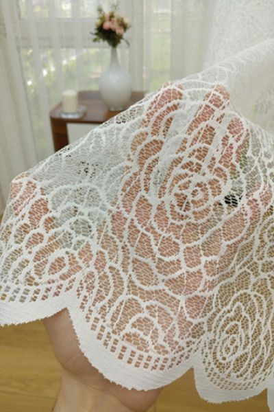 Esse Home Special Knitted Textured Tulle Curtain, 300x260, Sparse Pleat, 1/2