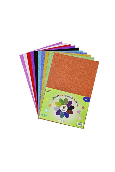 Sislon Lıno 3815j Simli Yapışkanlı Elişi Kağıdı 10'lu 20x30 cm
