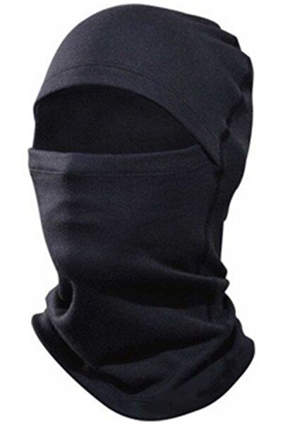 Genel Markalar Unisex Siyah Termal Kışlık Termal Maske Motorcu Kask Içine