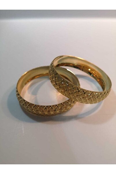 Estakıaccessory 22 Ayar Altın Kaplama Imitasyon 1.5cm Petek Model Bilezik