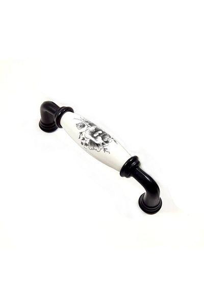 Red Level Ruby 96 mm Black Porcelain Handle - Modern Kitchen Furniture 246